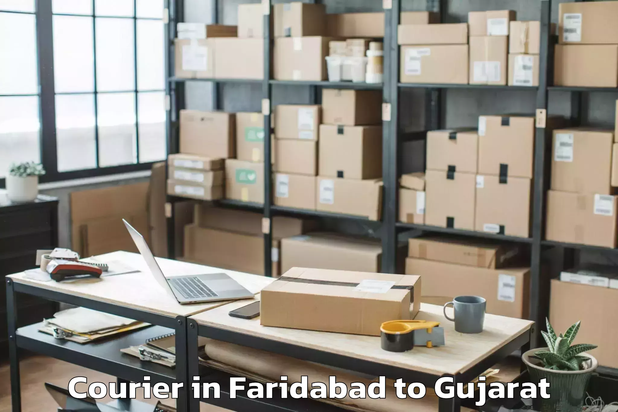 Efficient Faridabad to Pardi Courier